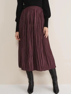 Kate Plisse Midi Skirt