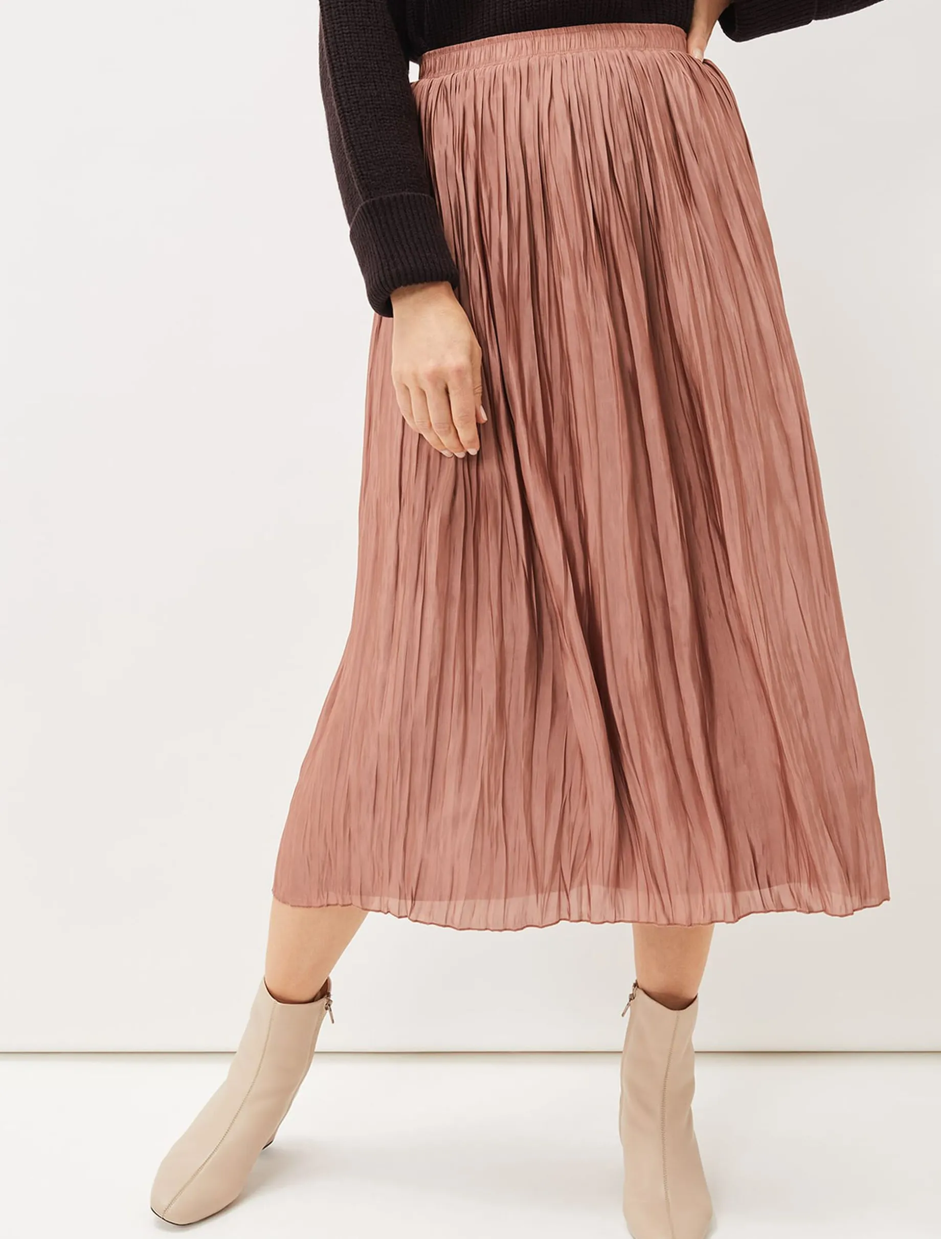 Kate Plisse Midi Skirt