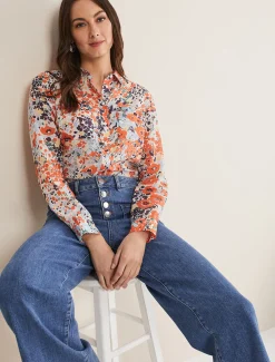 Katie Cotton Floral Blouse