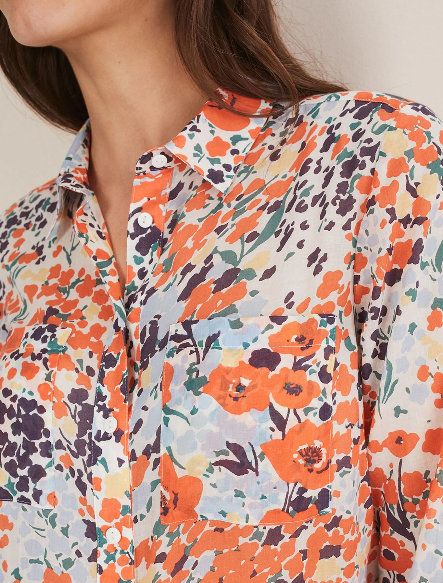 Katie Cotton Floral Blouse