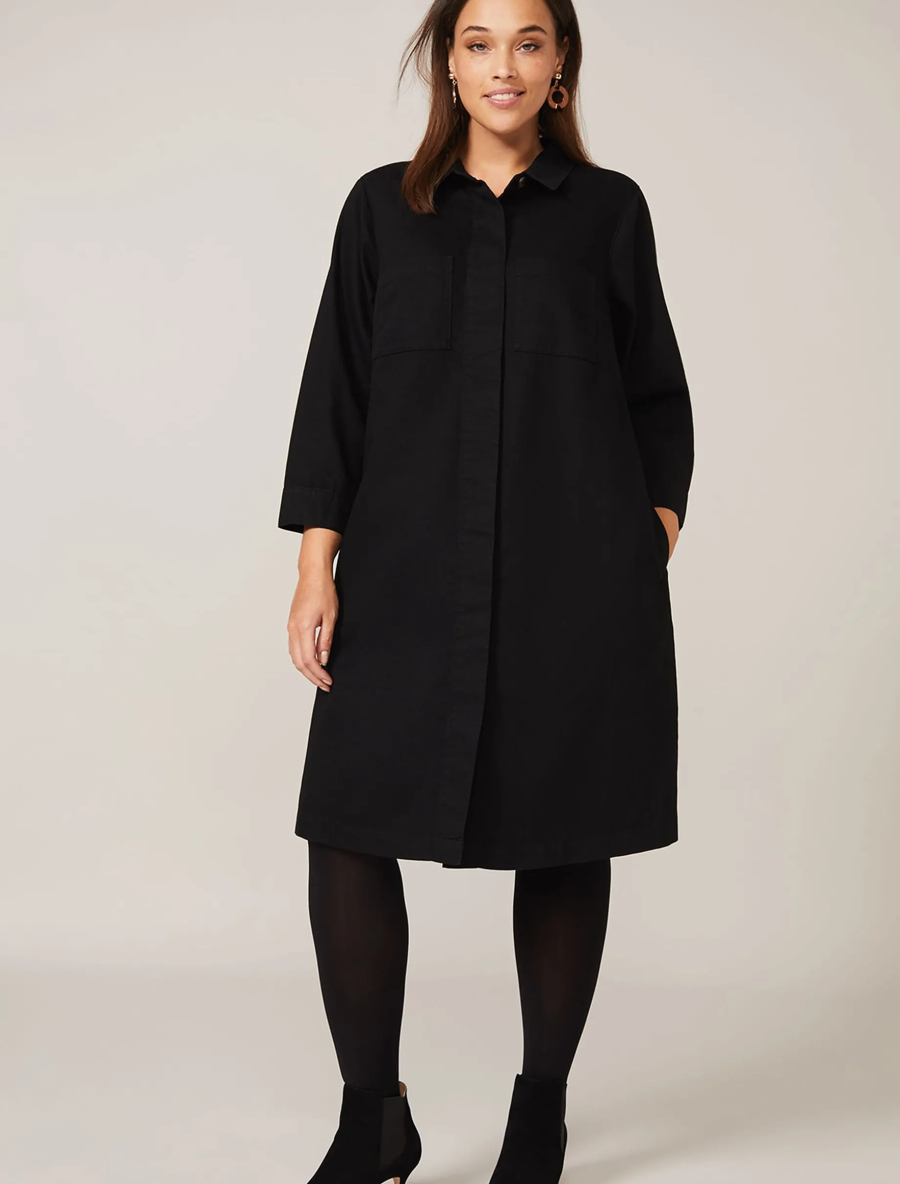 Katie Denim Swing Dress