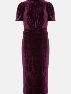 Kaylee Velvet Pleat Dress