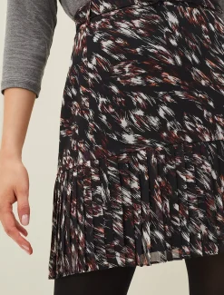 Kayley Abstract Print Mini Skirt
