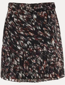 Kayley Abstract Print Mini Skirt