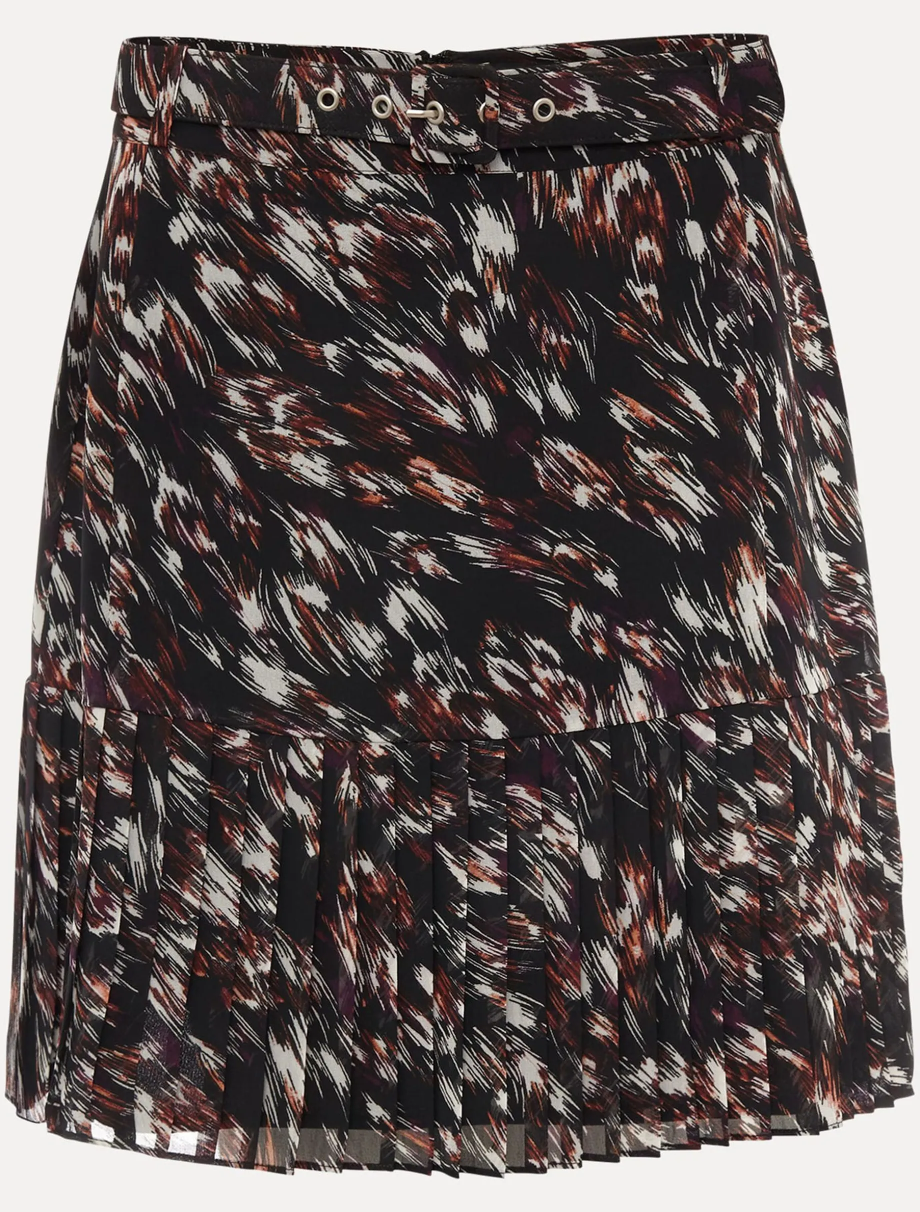 Kayley Abstract Print Mini Skirt