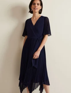 Kendall Pleated Midi Dress