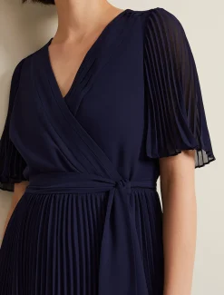 Kendall Pleated Midi Dress