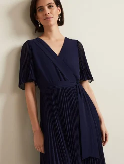 Kendall Pleated Midi Dress