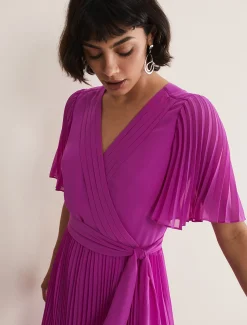Kendall Pleated Midi Dress