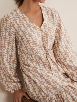 Kesia Geo Print Swing Dress