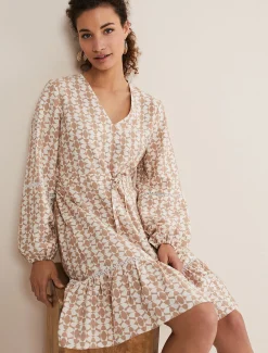 Kesia Geo Print Swing Dress