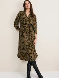 Kesia Heart Print Shirt Dress