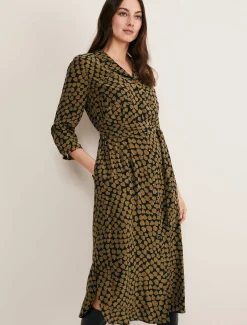 Kesia Heart Print Shirt Dress