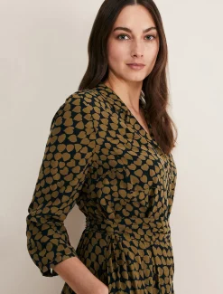 Kesia Heart Print Shirt Dress