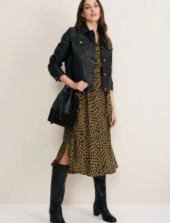 Kesia Heart Print Shirt Dress