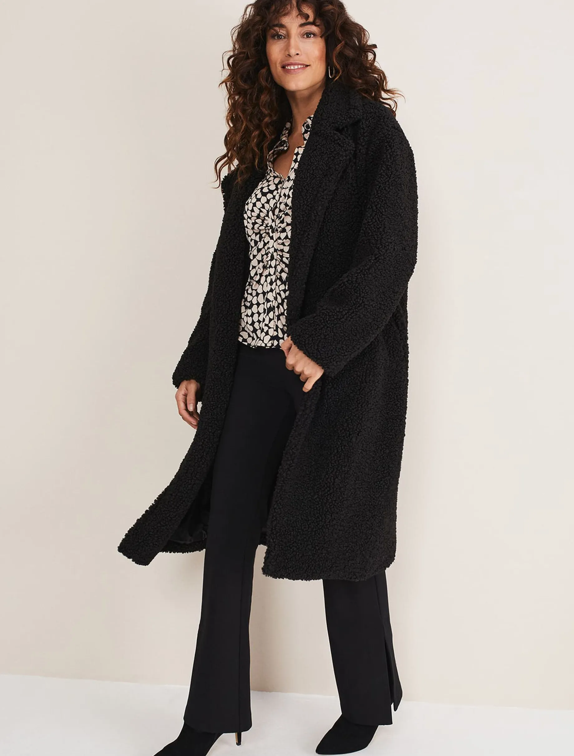 Kesia Ruched Front Heart Print Shirt
