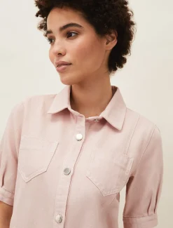 Kiah Puff Sleeve Denim Dress