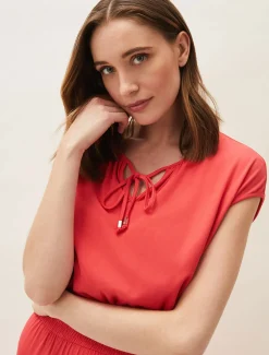 Kiera Jersey Shirred Waist Midi Dress