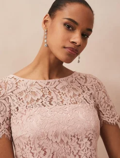 Kiera Lace Tulle Maxi Dress