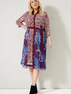 Kimi Contrast Print Dress
