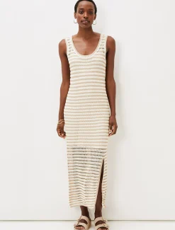 Kimmy Crochet Stripe Maxi Dress