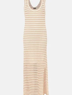 Kimmy Crochet Stripe Maxi Dress