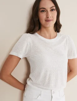 Kinsley Pointelle Jersey Tee