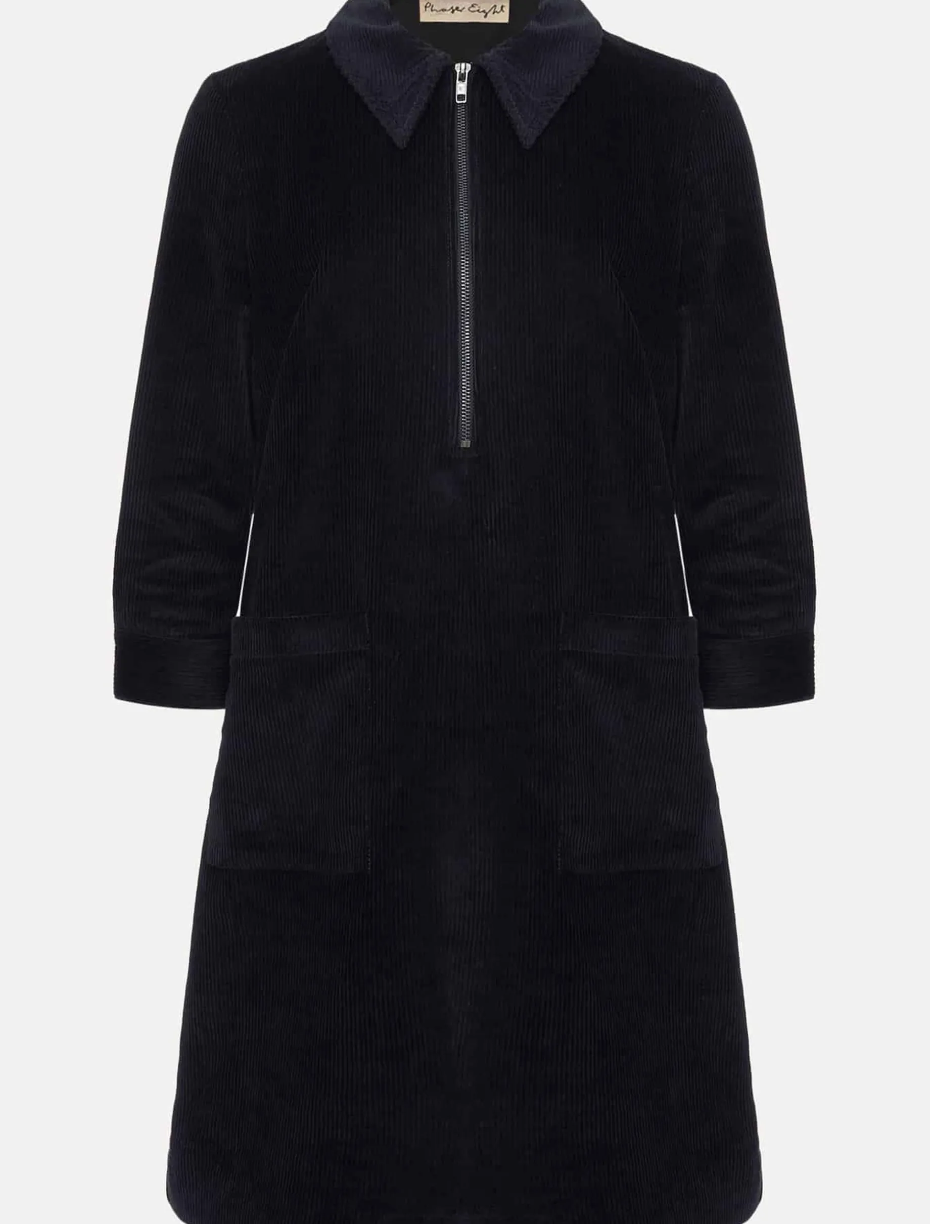 Kirsty Corduroy Zip Front Dress