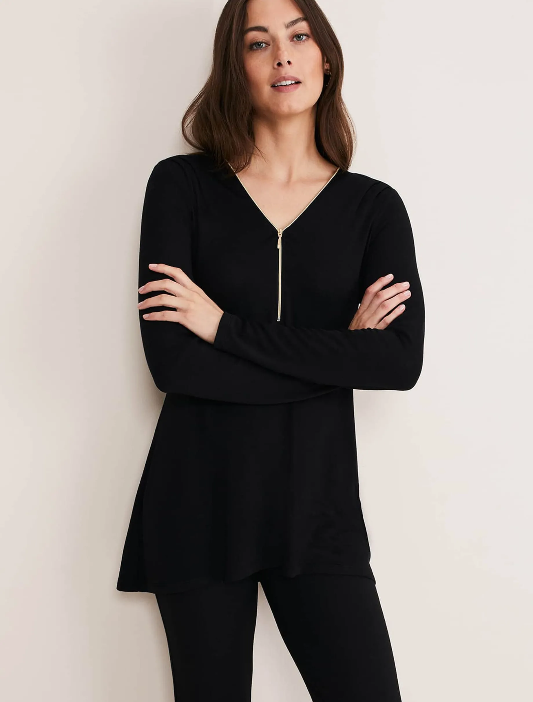 Kloe Zip Detail Top
