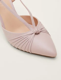 Knot Detail Slingback Heels