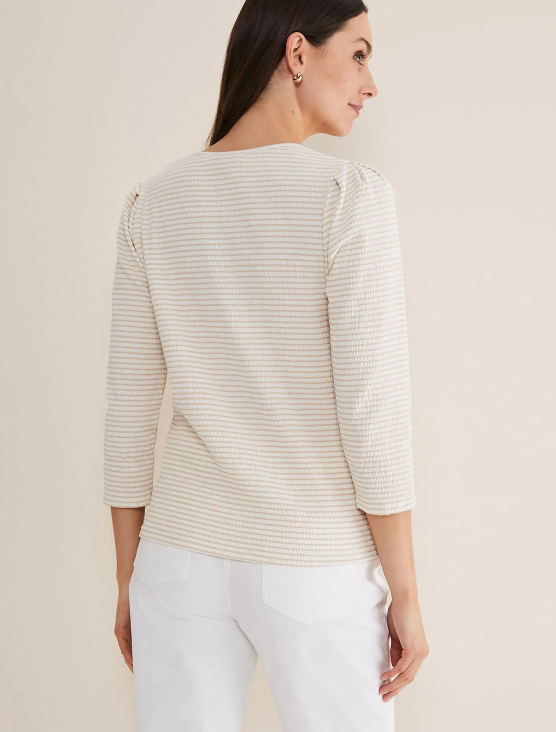 Krissie Textured Tie Front Top