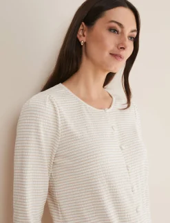 Krissie Textured Tie Front Top