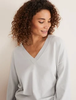 Kylie V Neck Balloon Sleeve Knit