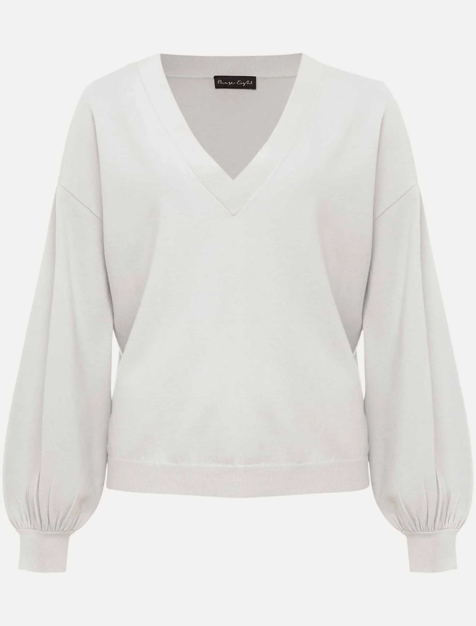 Kylie V Neck Balloon Sleeve Knit