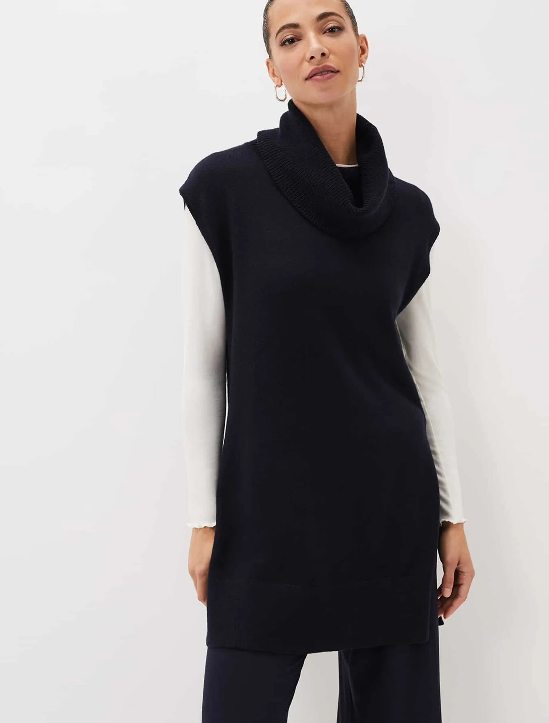 Kysa Knitted Sleeveless Tunic