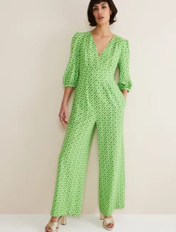 Lacey Abstract Wide Leg Jumpsuit