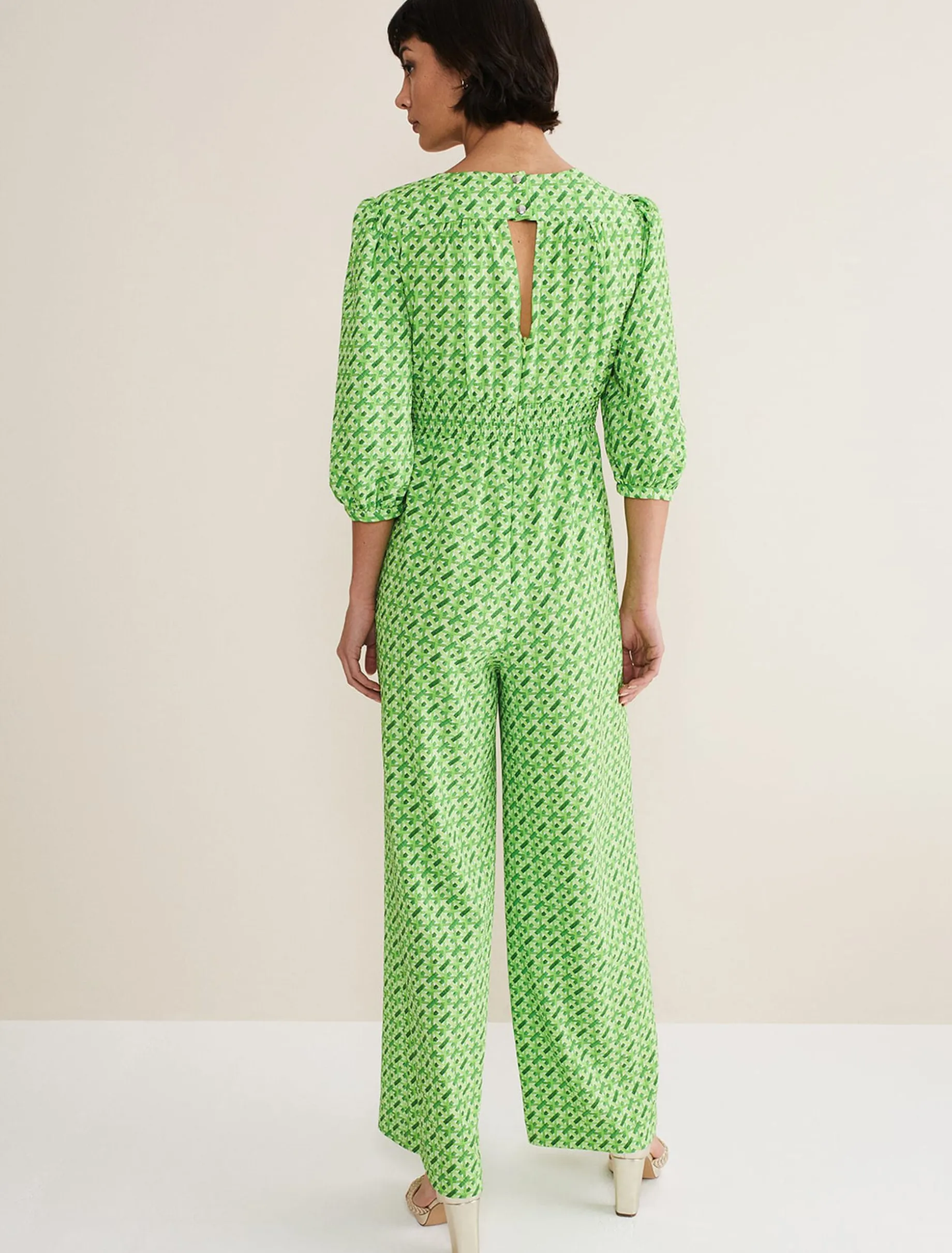 Lacey Abstract Wide Leg Jumpsuit