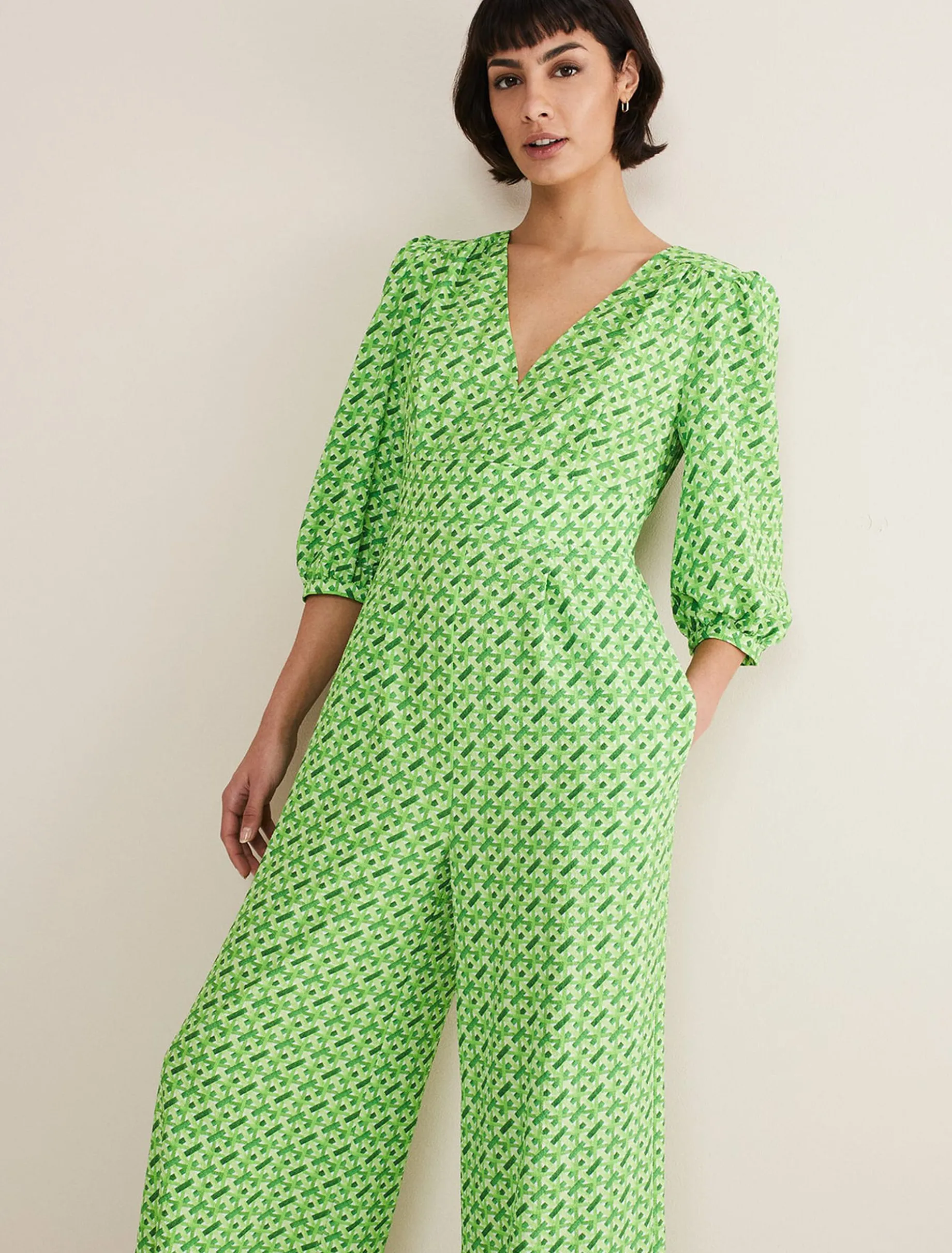 Lacey Abstract Wide Leg Jumpsuit