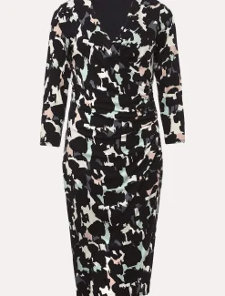 Lanor Wrap Printed Jersey Dress