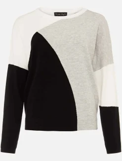 Laura Colourblock Fine Knit Jumper