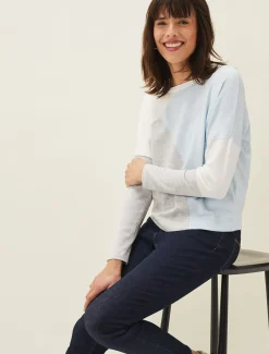 Laura Colourblock Intarsia Jumper