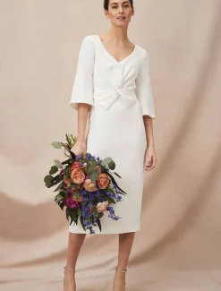 Layla Bow Midi Dress