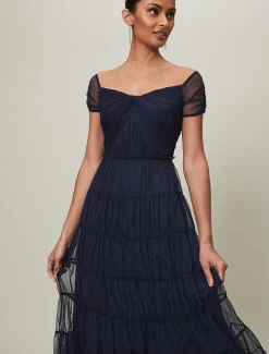 Layla Tulle Tiered Maxi Dress
