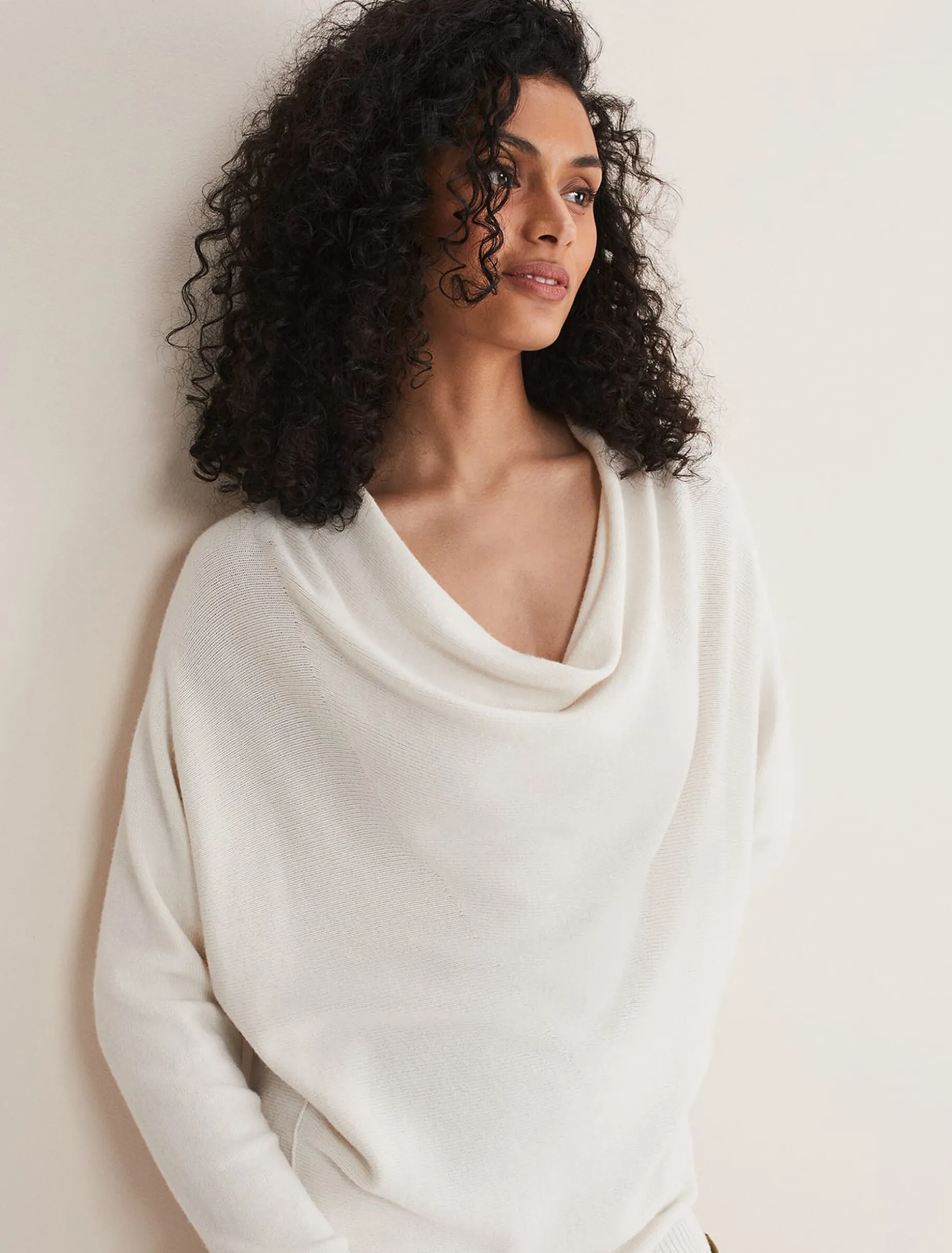 Layra Cowl Neck Knit Top