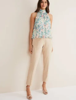 Lea Floral Pleat Blouse