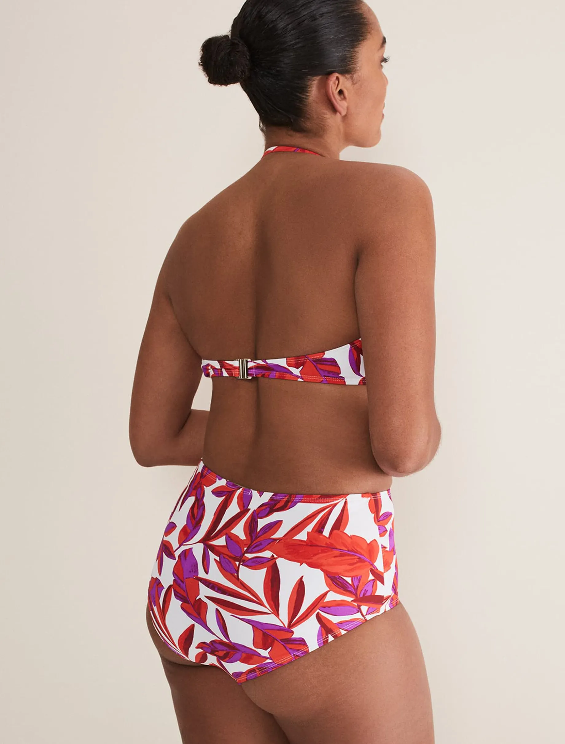Leaf Print Bikini Bottoms