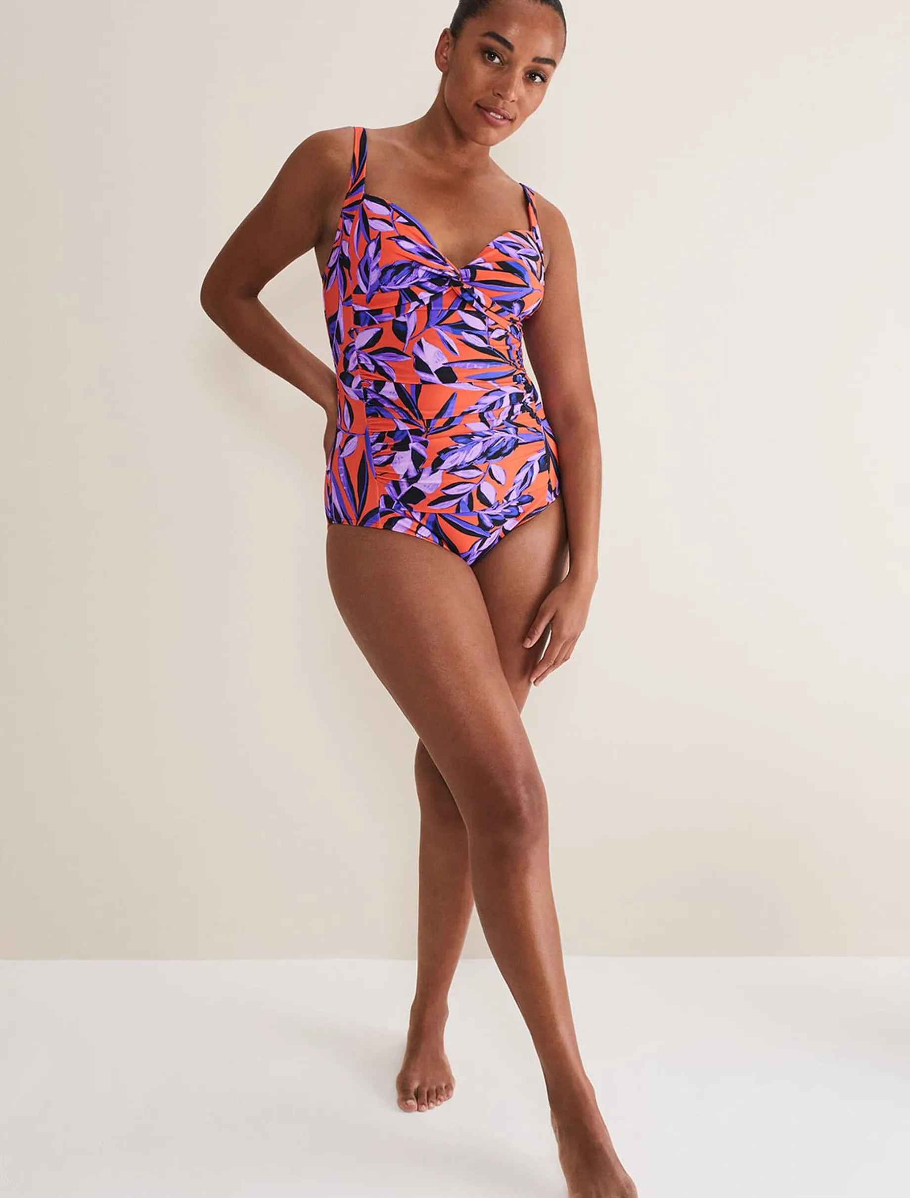 Leaf Print Swimsuit