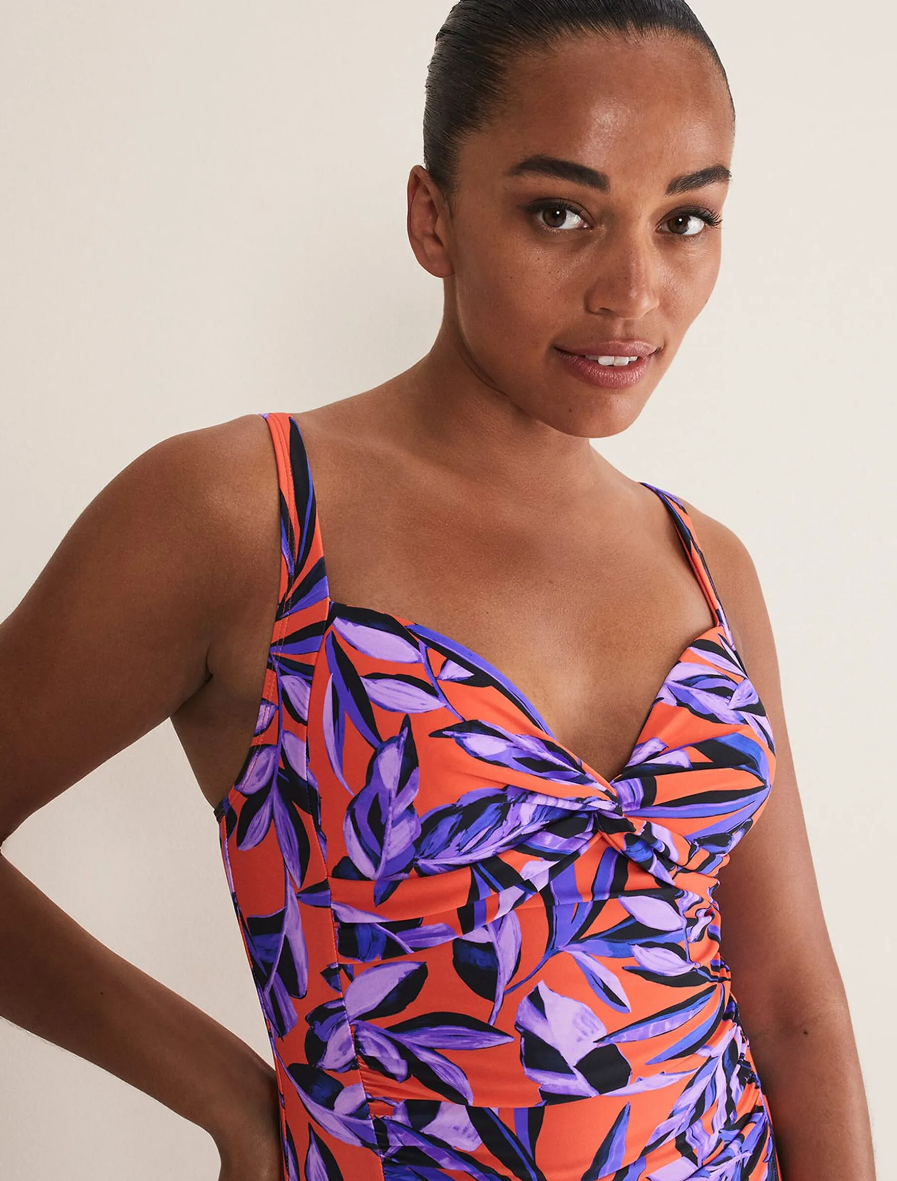 Leaf Print Swimsuit