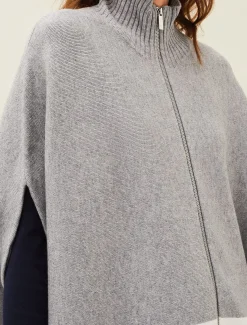 Leaha Colourblock Double Ended Zip Cape