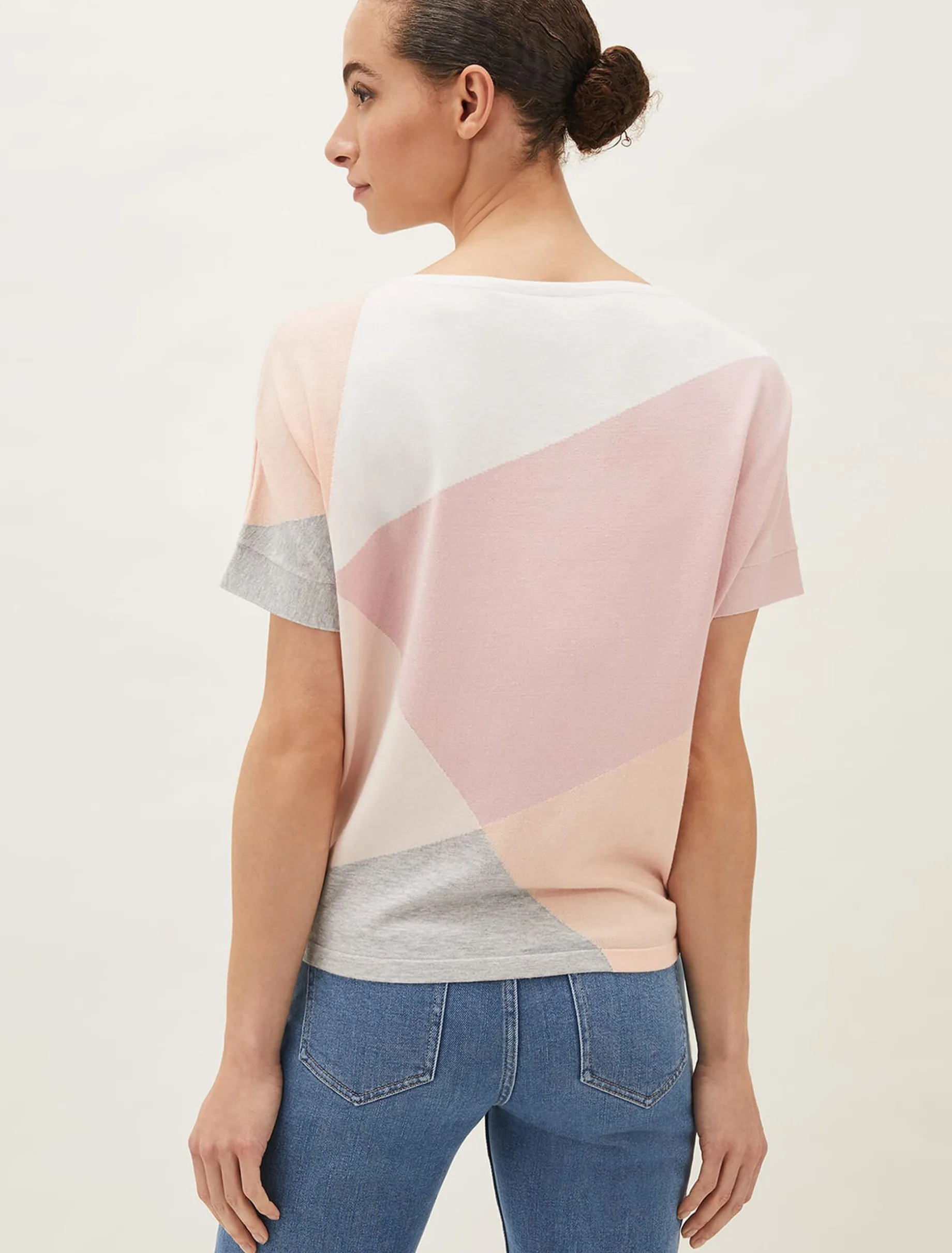 Leana Colourblock Fine Knit Jumper